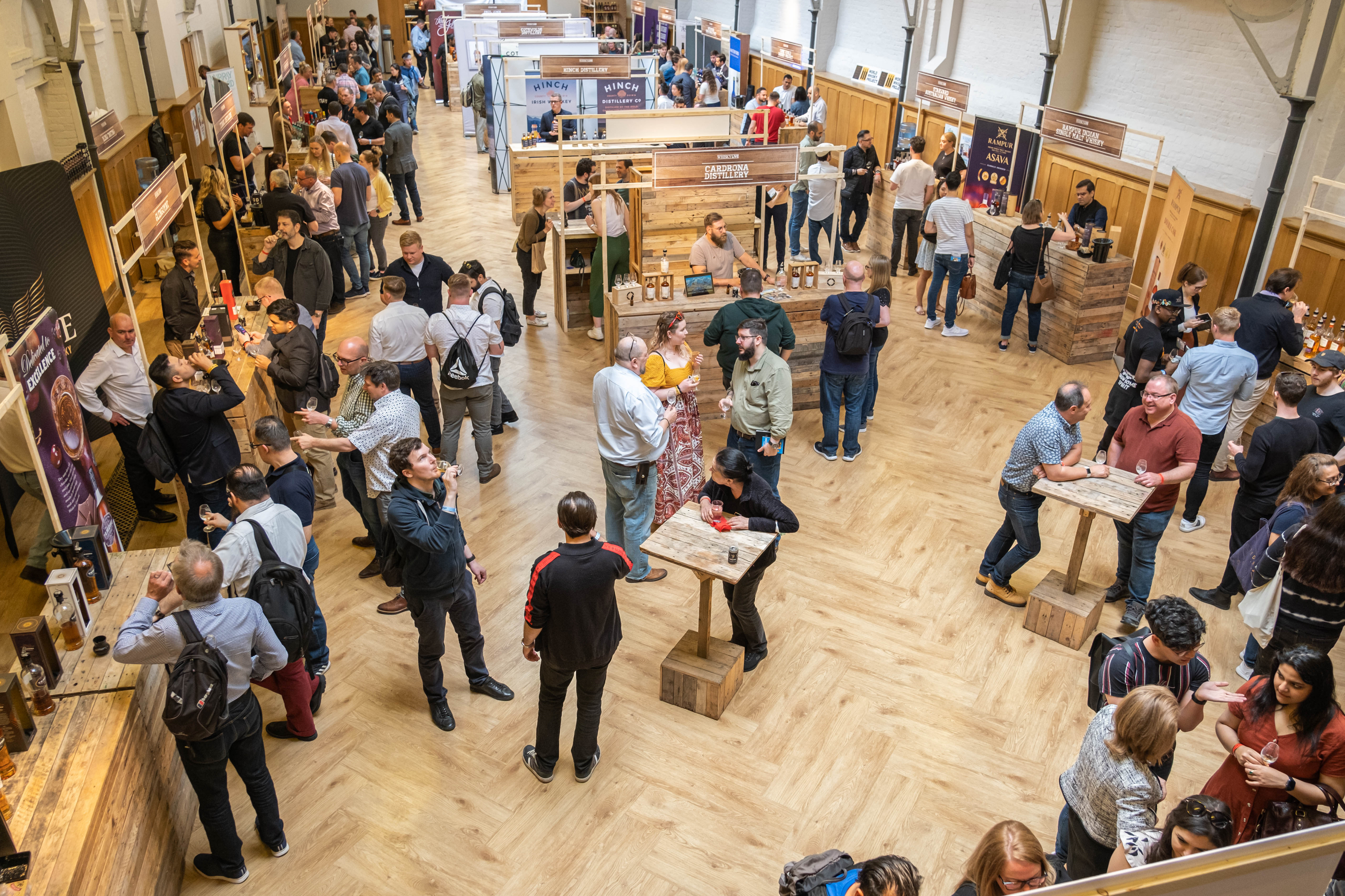 View of event goers at whisky live event